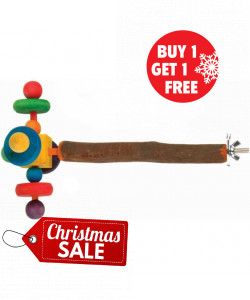 Parrot-Supplies Twirler Perch Spinning Bird Toy - BOGOF